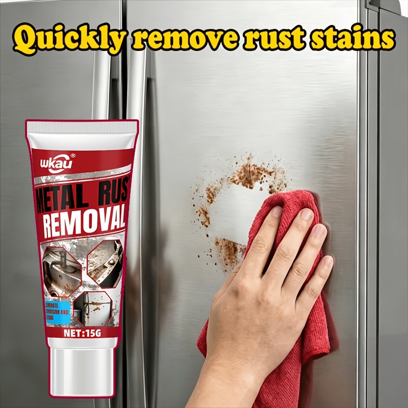 Metal Rust Removal & Protection Paste - Powerful Anti-corrosion Peroxide Formula, Fast-acting. Works on Fridges, Sinks, Scissors, All Metals, Lasting Rust Shield & Surface Care.