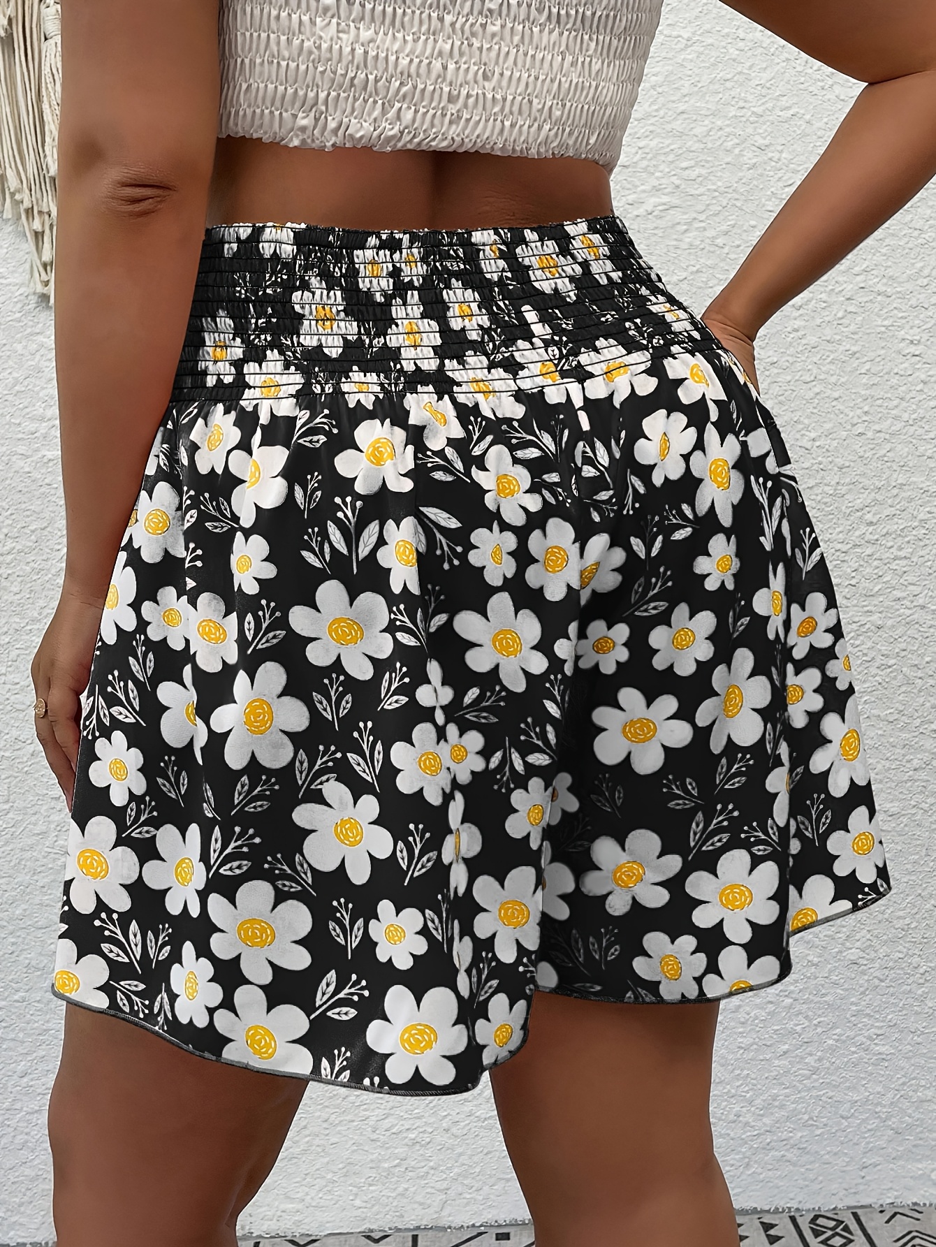 Plus Size - Plus Size - Didi Direction Plus Size Bohemian Style Printed Ruffled Waist Wide Leg Shorts, Summer Essential - Image 2