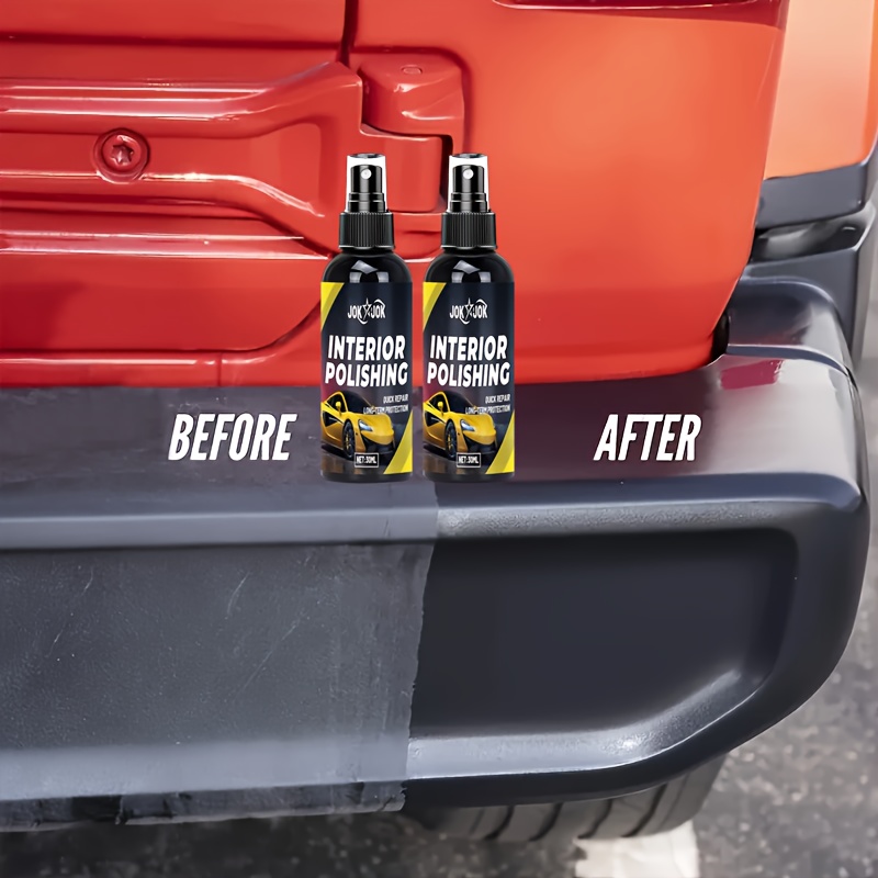 Car Interior Polishing Spray - Multi-Purpose Plastic Polish, Tire Shine Agent, Suitable for Dashboard, Seat, Plastic Decorations, Dust-Proof And Uv-Resistant, Instantly Brightens The Shine, Restores Original Color, Long-Lasting Anti-Aging Formula