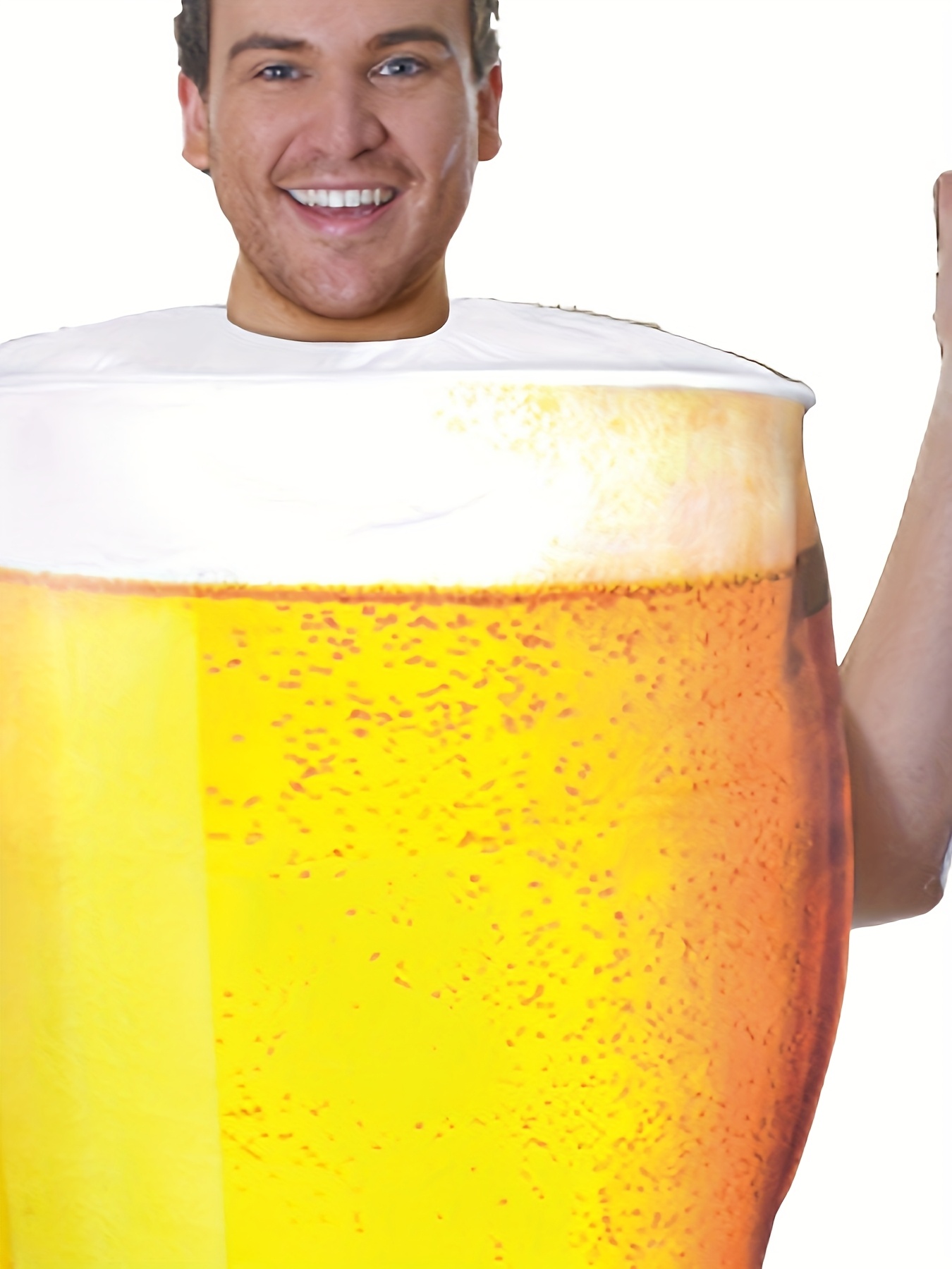 Halloween Beer Mug Performance Costume, Cosplay Role-Playing Funny Adult Oktoberfest Party Performance Outfit, Suitable Size Range (S-L)