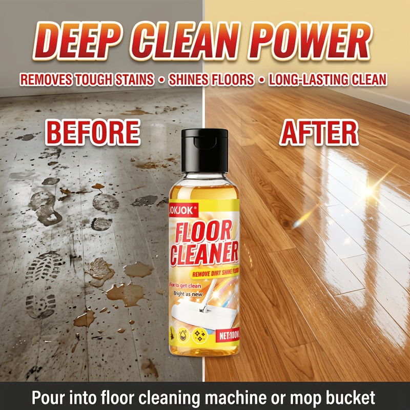 Multi-Purpose Floor Cleaner Concentrate – Fresh Scent for Floors, Toilets and Tiles, Leaves Surfaces Sparkling, Ideal for Home, Travel, Hotels and Commercial Use, Quickly Dilutes in Water, Helps Remove Dirt and Scale