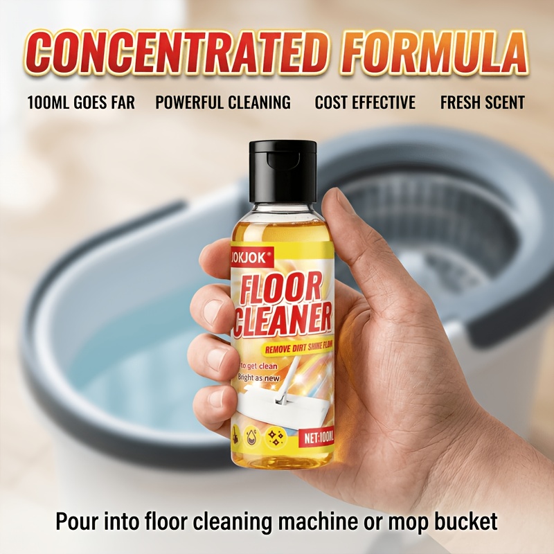 Multi-Purpose Floor Cleaner Concentrate – Fresh Scent for Floors, Toilets and Tiles, Leaves Surfaces Sparkling, Ideal for Home, Travel, Hotels and Commercial Use, Quickly Dilutes in Water, Helps Remove Dirt and Scale