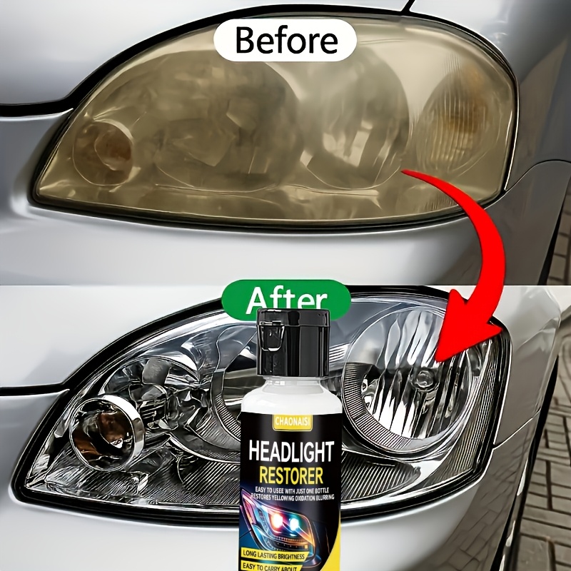 This Product Is a Professional Spray Specially Designed for Automotive Headlight Restoration And Is Easy to Use. It Can Effectively Repair Headlights That Are Yellowed by Oxidation Or Blurred Due to Dullness