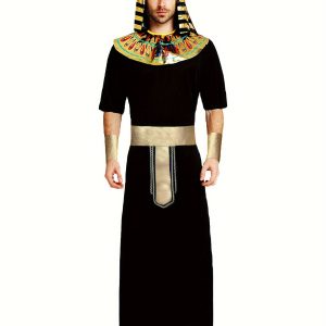 2026 Halloween Costume Adult Men's Masquerade Ancient Roman Egyptian Pharaoh Priest Warrior Outfit
