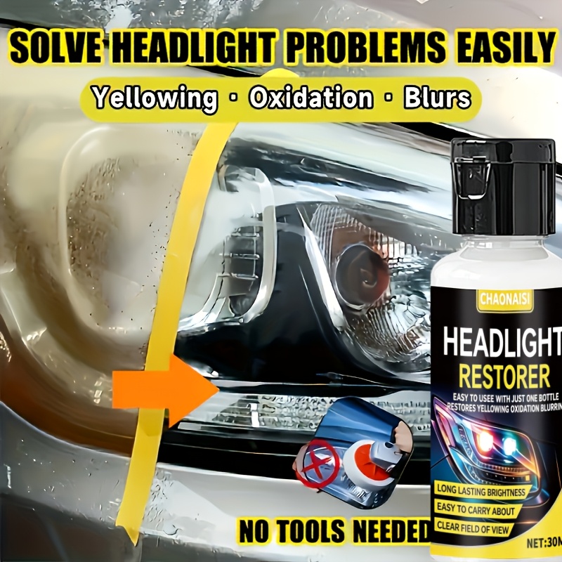 This Product Is a Professional Spray Specially Designed for Automotive Headlight Restoration And Is Easy to Use. It Can Effectively Repair Headlights That Are Yellowed by Oxidation Or Blurred Due to Dullness