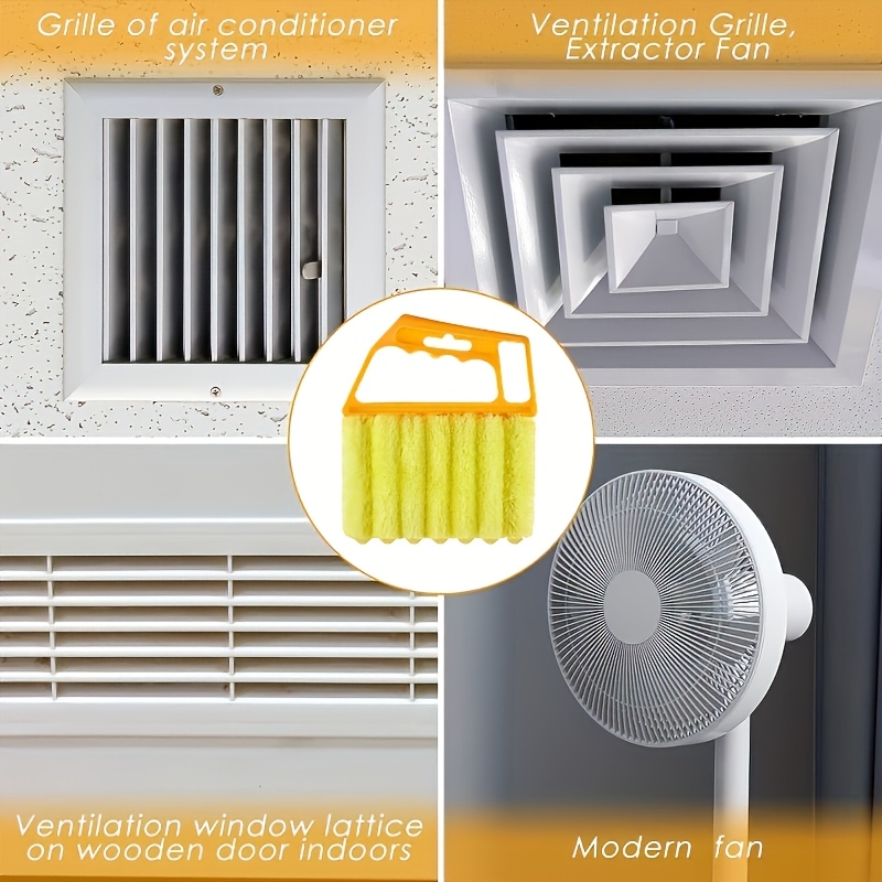 2-Pack Microfiber Randomcolor Style Blind Cleaner Kit - Reusable Crevice Brush for Vents/Windows/Curtains - Washable Household Tool - Image 9