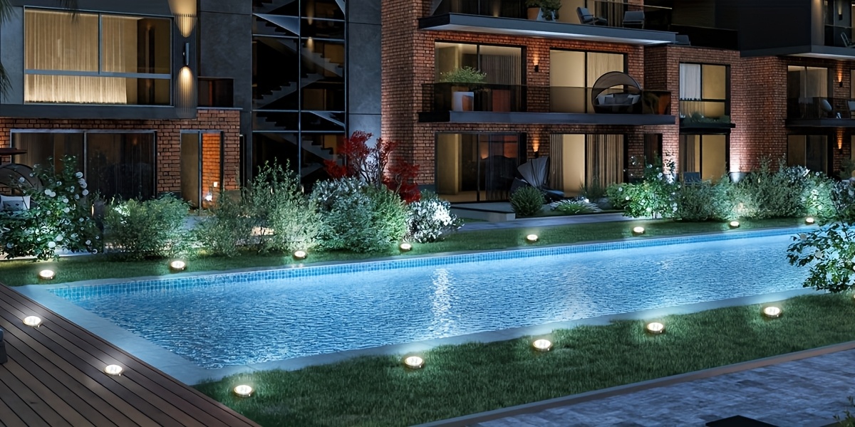 4/5/6/8/10/12/20pcs Super Bright Solar Ground Lights Outdoor(Regular/Mini Version) IP44Solar-powered In-Ground Lights Perfect For Garden Backyard Stairs Deck Swimming Pool Pathway Driveway Road Flower Bed Auto Off And On Easy To Install