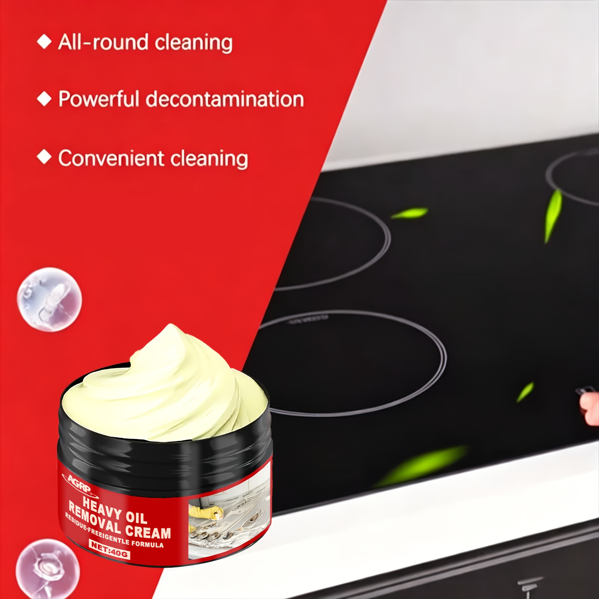Metal Polishing Paste | Effectively Removes Tar Residue and Grease Films from Metal Surfaces Such as Air Fryers, Leaving Them Polished and Shiny. Professionally Formulated—suitable for Induction Cooktops, Cookware, Stovetops, Grills, and Ovens