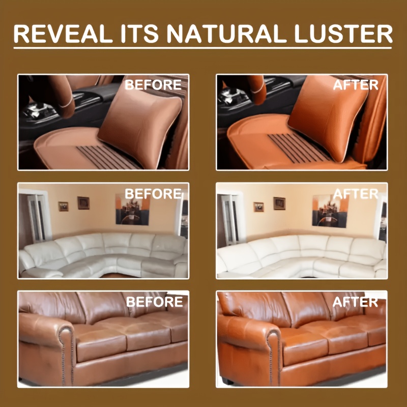 Leather Nourishing Polish Cream, Suitable for Car Seats, Sofas, Jackets, Shoes, Bags And Clothing - Deep Polish Care And Protection, Doubling Shine, Polishing Leather Material