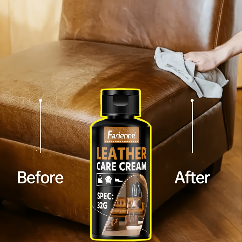 Leather Nourishing Polish Cream, Suitable for Car Seats, Sofas, Jackets, Shoes, Bags And Clothing - Deep Polish Care And Protection, Doubling Shine, Polishing Leather Material