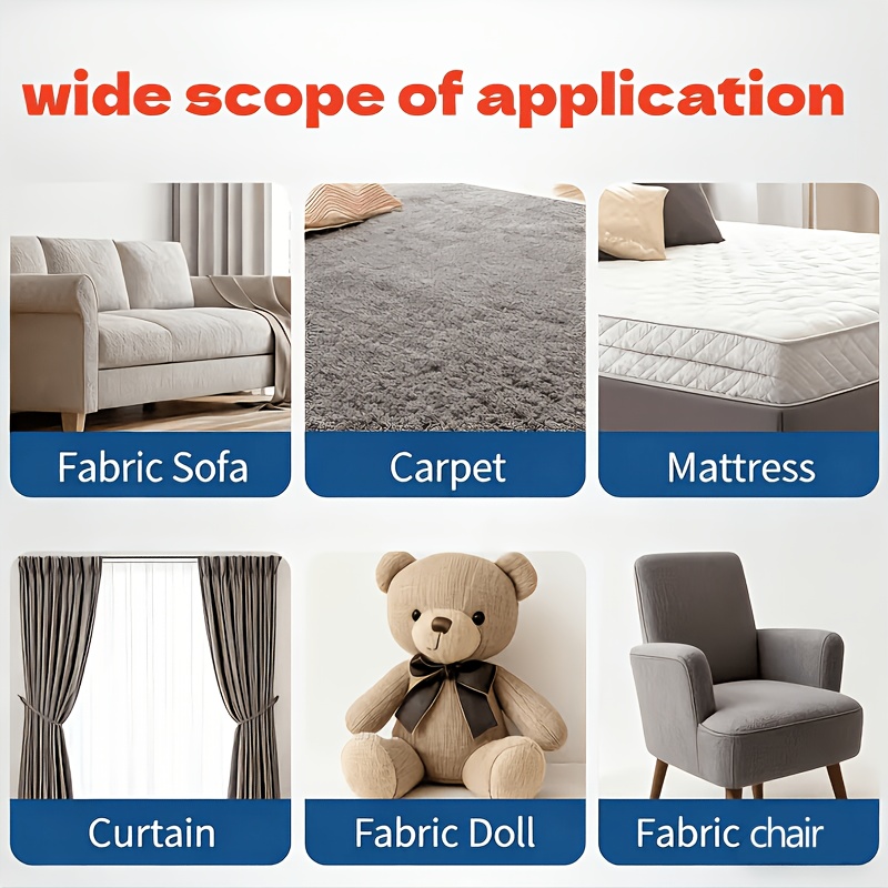 Multi-Purpose Waterless Fabric Foam - Fabric Refresher for Sofas, Carpets, Shoes, and Leather; Instantly Restores to Like-New Condition