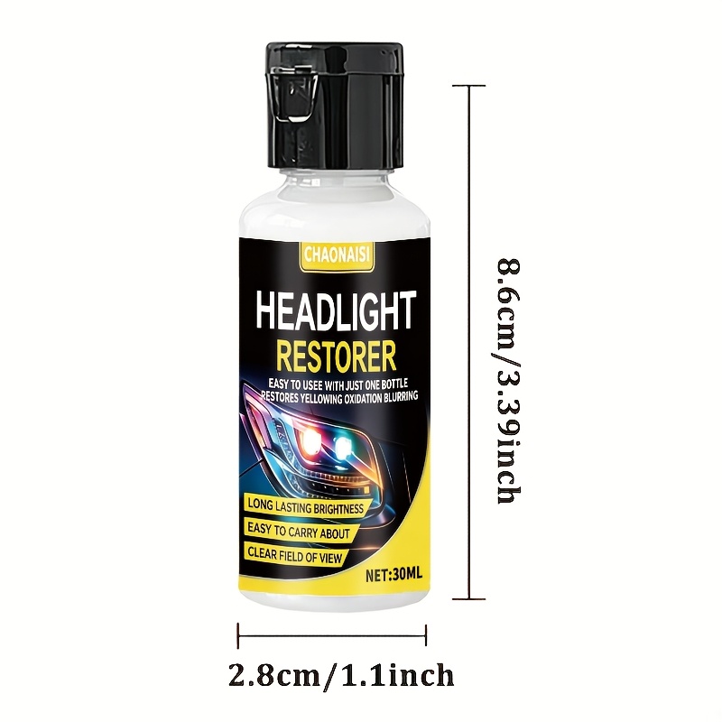 This Product Is a Professional Spray Specially Designed for Automotive Headlight Restoration And Is Easy to Use. It Can Effectively Repair Headlights That Are Yellowed by Oxidation Or Blurred Due to Dullness