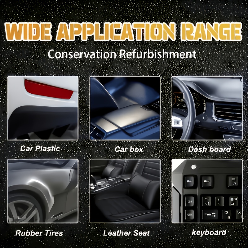 Car Plastic Rubber Black Restoration And Maintenance Kit