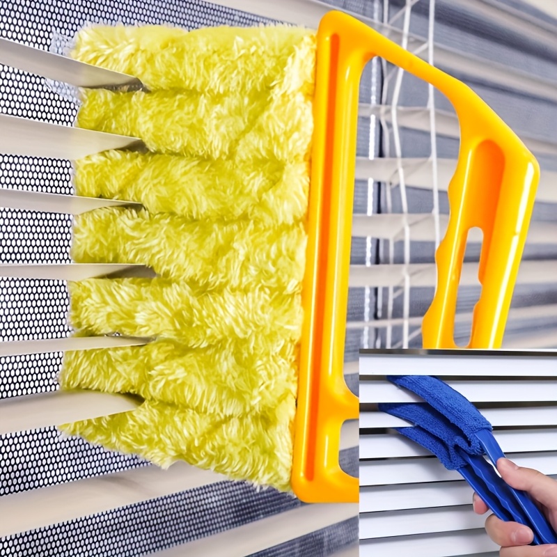 2-Pack Microfiber Randomcolor Style Blind Cleaner Kit - Reusable Crevice Brush for Vents/Windows/Curtains - Washable Household Tool - Image 6