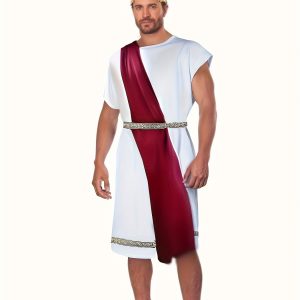 Ancient Roman Greek King Missionary Costume Halloween Cosplay Stage