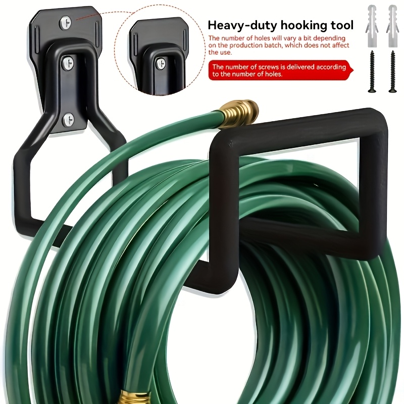 Heavy-Duty Metal Garden Hose Reel Holder - Wall-Mounted, Durable Iron Construction for Outdoor Yard Use, Secure Wall Mount for Hoses and Water Tanks, Garden Hose Holder, Wallmounted Design, Robust Material - Image 4