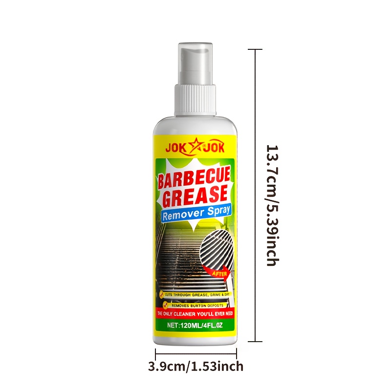 BBQ Grill Cleaner, Heavy Duty Degreaser Cleaning & Polishing Formula, Removes Tough Grease Burnt Food & Carbon Residue, Streak-Free Shine, for Gas Charcoal Electric Grills Oven Racks, Kitchen Cleaning Essential - Image 3