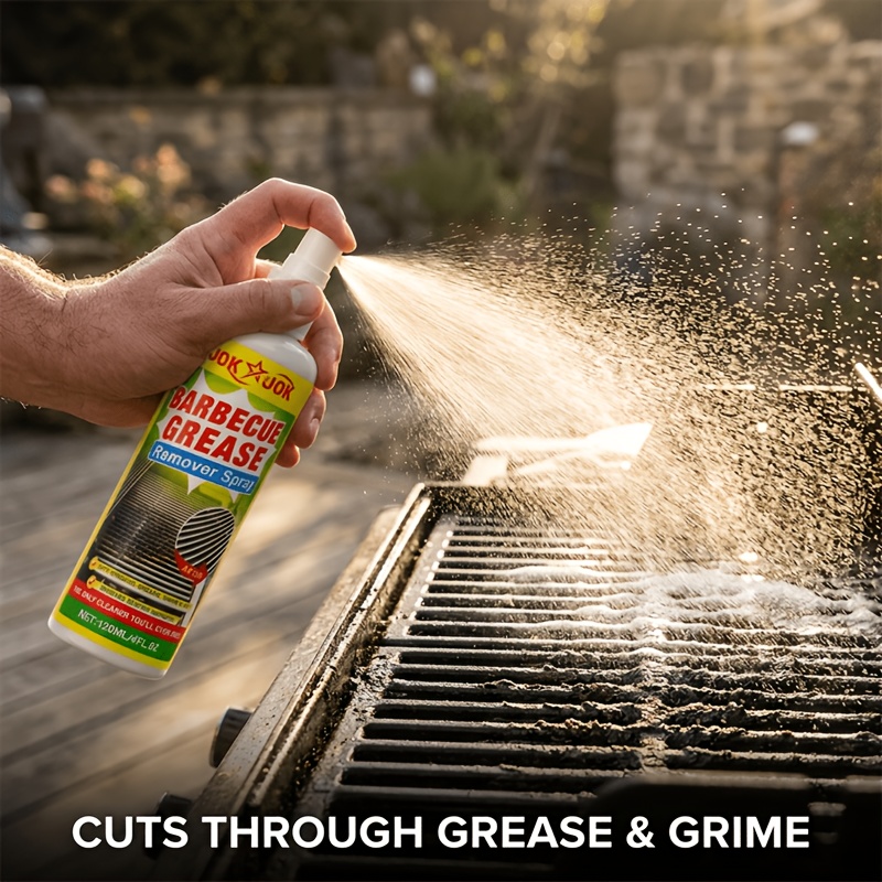 BBQ Grill Cleaner, Heavy Duty Degreaser Cleaning & Polishing Formula, Removes Tough Grease Burnt Food & Carbon Residue, Streak-Free Shine, for Gas Charcoal Electric Grills Oven Racks, Kitchen Cleaning Essential - Image 9