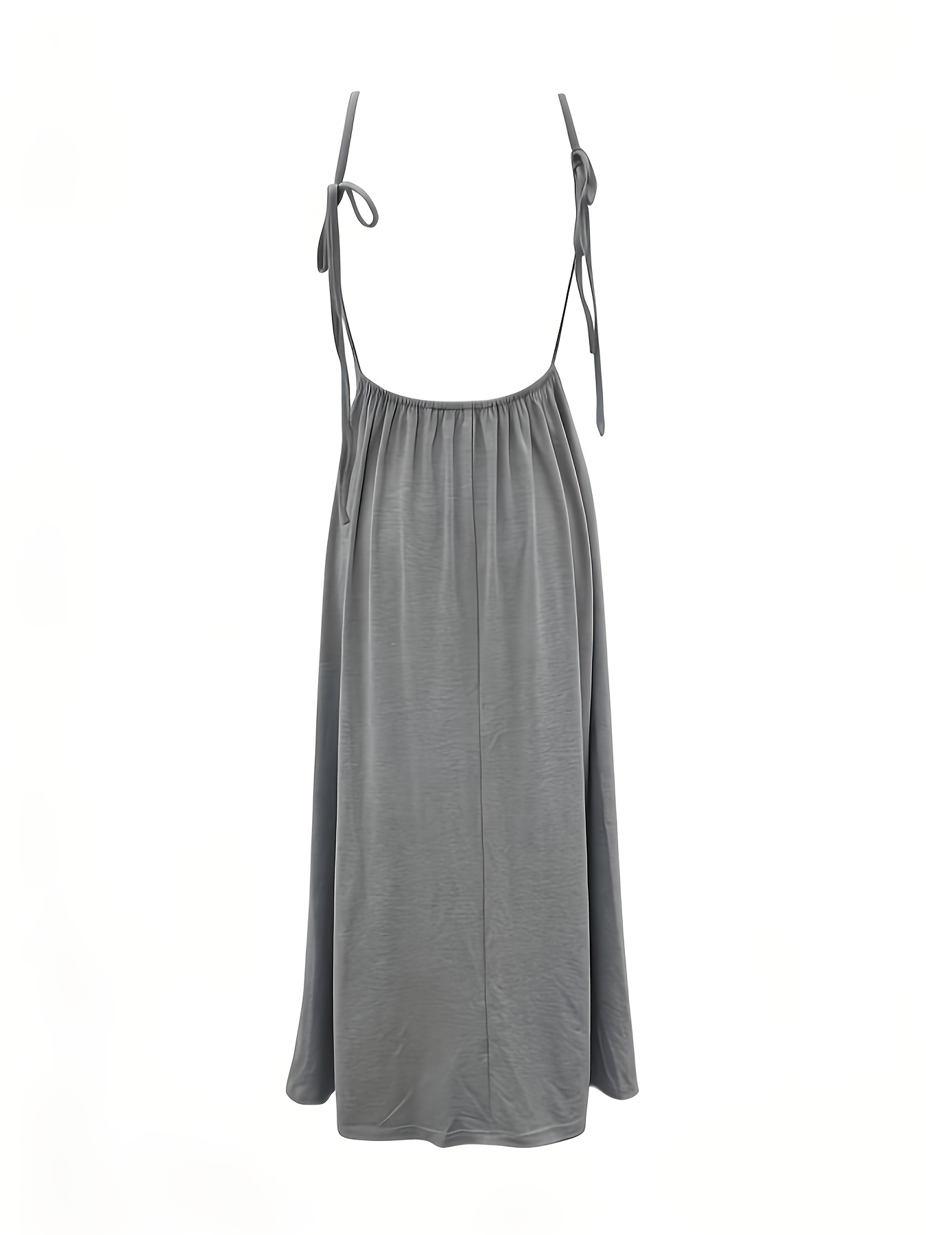 Backless Camisole Long Home Dress, Wearable as Outerwear or Vacation Loungewear, Long Loose Sleepwear, Two-Way Styling! A Relaxed Camisole Maxi Dress Suitable for Both Home and Vacation Wear