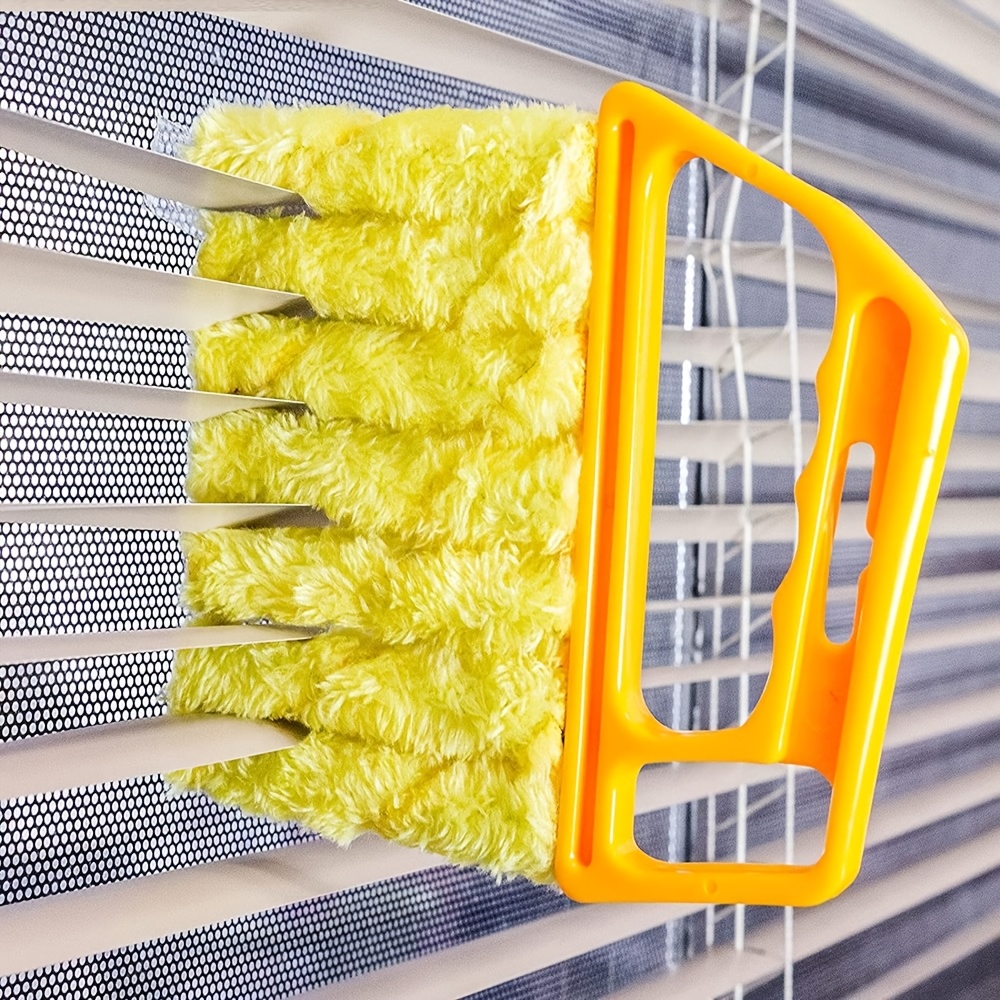 2-Pack Microfiber Randomcolor Style Blind Cleaner Kit - Reusable Crevice Brush for Vents/Windows/Curtains - Washable Household Tool