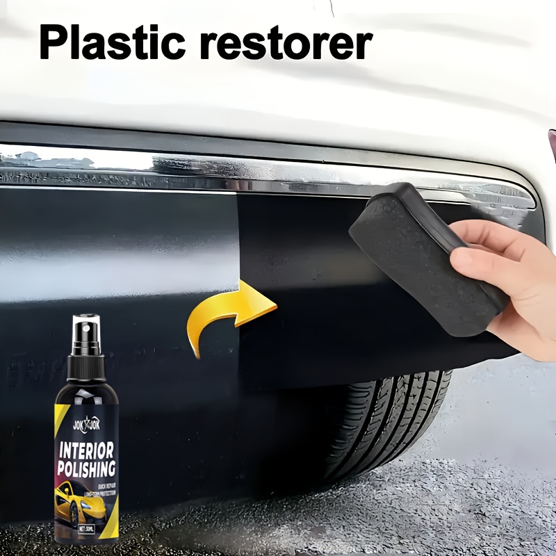 Car Interior Polishing Spray - Multi-Purpose Plastic Polish, Tire Shine Agent, Suitable for Dashboard, Seat, Plastic Decorations, Dust-Proof And Uv-Resistant, Instantly Brightens The Shine, Restores Original Color, Long-Lasting Anti-Aging Formula