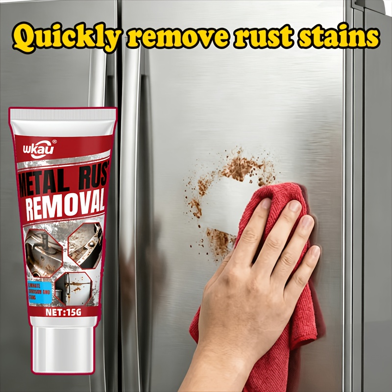 Metal Rust Removal & Protection Paste - Powerful Anti-corrosion Peroxide Formula, Fast-acting. Works on Fridges, Sinks, Scissors, All Metals, Lasting Rust Shield & Surface Care.