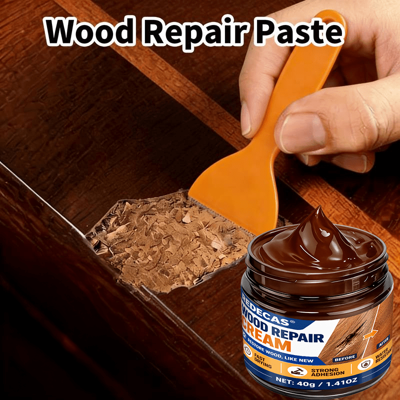 Brown Wood Scratch Repair Paste, Quick-Drying Type, Fast Curing Emergency Wood Repair, Lazy Person'S Must-Have, Long-Lasting Type, One-Time Filling, Strong Protection Effect - Image 3