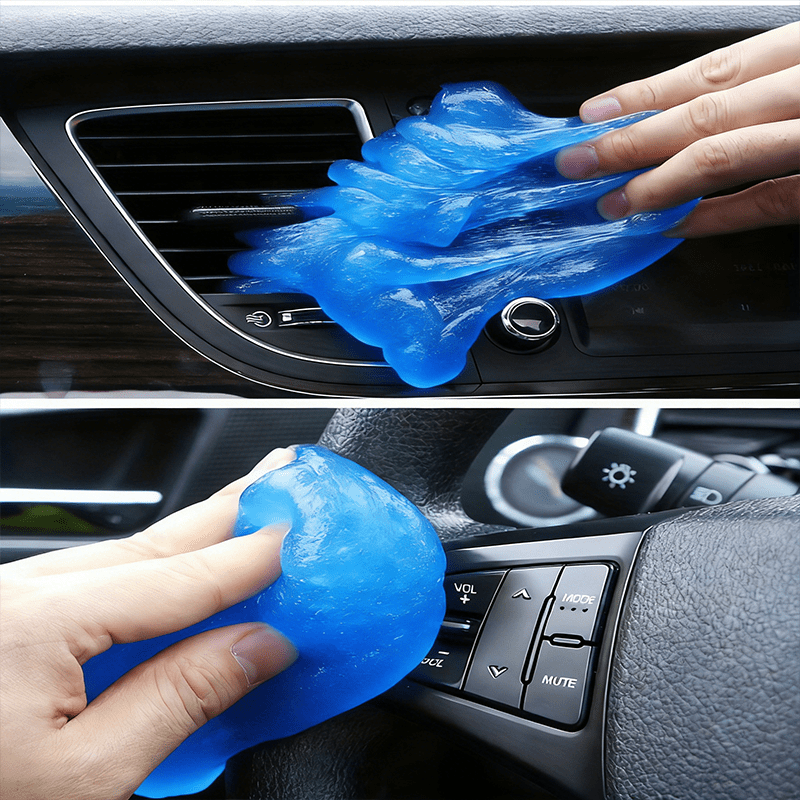Multi-Purpose Car Interior Cleaning Gel - Dust And Stain Remover, Safe for Sensitive Surfaces, Reusable And Washable - Ideal for Vents, Keyboards, And Detailed Vehicle Care - Men'S Ideal Gift for RV Maintenance Gel