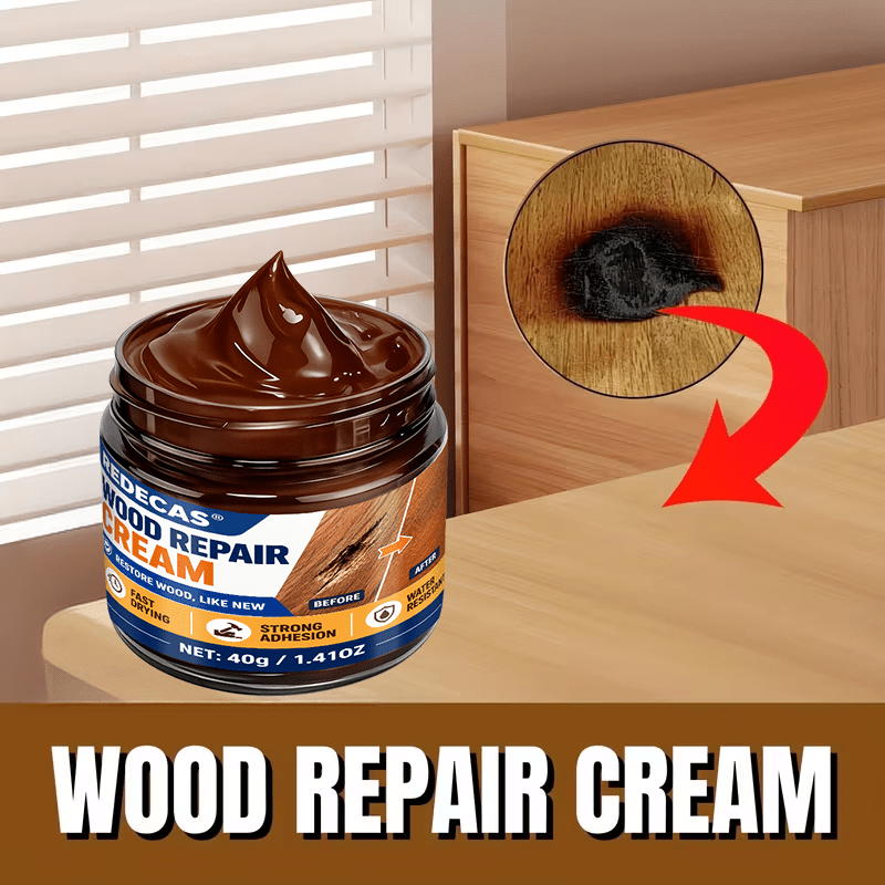 Brown Wood Scratch Repair Paste, Quick-Drying Type, Fast Curing Emergency Wood Repair, Lazy Person'S Must-Have, Long-Lasting Type, One-Time Filling, Strong Protection Effect - Image 4