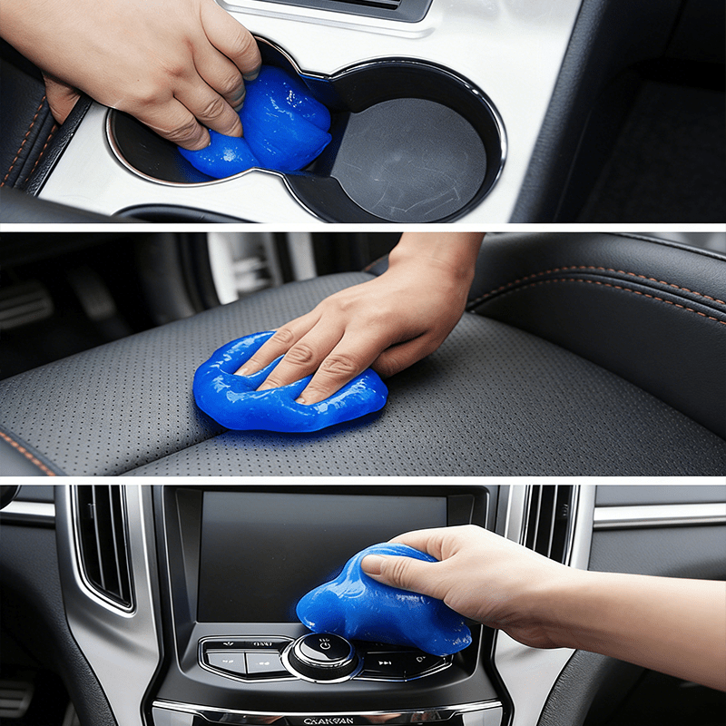 Multi-Purpose Car Interior Cleaning Gel - Dust And Stain Remover, Safe for Sensitive Surfaces, Reusable And Washable - Ideal for Vents, Keyboards, And Detailed Vehicle Care - Men'S Ideal Gift for RV Maintenance Gel - Image 9