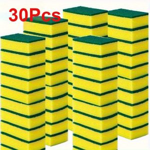 High Absorbency - Rust & Stain Remover - Multi-Functional Square Kitchen Sponges - 15/30/48pcs - Double-Layer Design - Suitable for Dishes, Cookware & Furniture