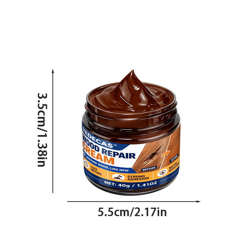 Brown Wood Scratch Repair Paste, Quick-Drying Type, Fast Curing Emergency Wood Repair, Lazy Person'S Must-Have, Long-Lasting Type, One-Time Filling, Strong Protection Effect