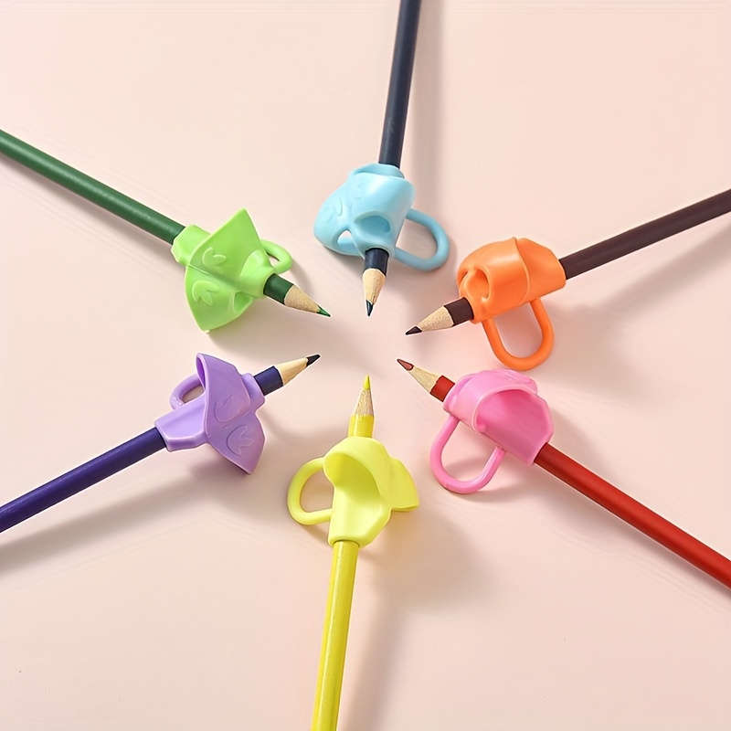 5pcs student pencil holder corrector set for kindergarten primary school students Writing corrector Soft rubber writing posture pencil holder