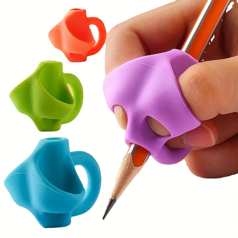 5pcs student pencil holder corrector set for kindergarten primary school students Writing corrector Soft rubber writing posture pencil holder
