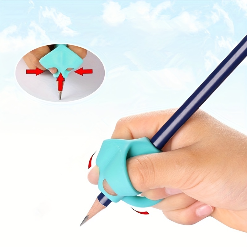 5pcs student pencil holder corrector set for kindergarten primary school students Writing corrector Soft rubber writing posture pencil holder