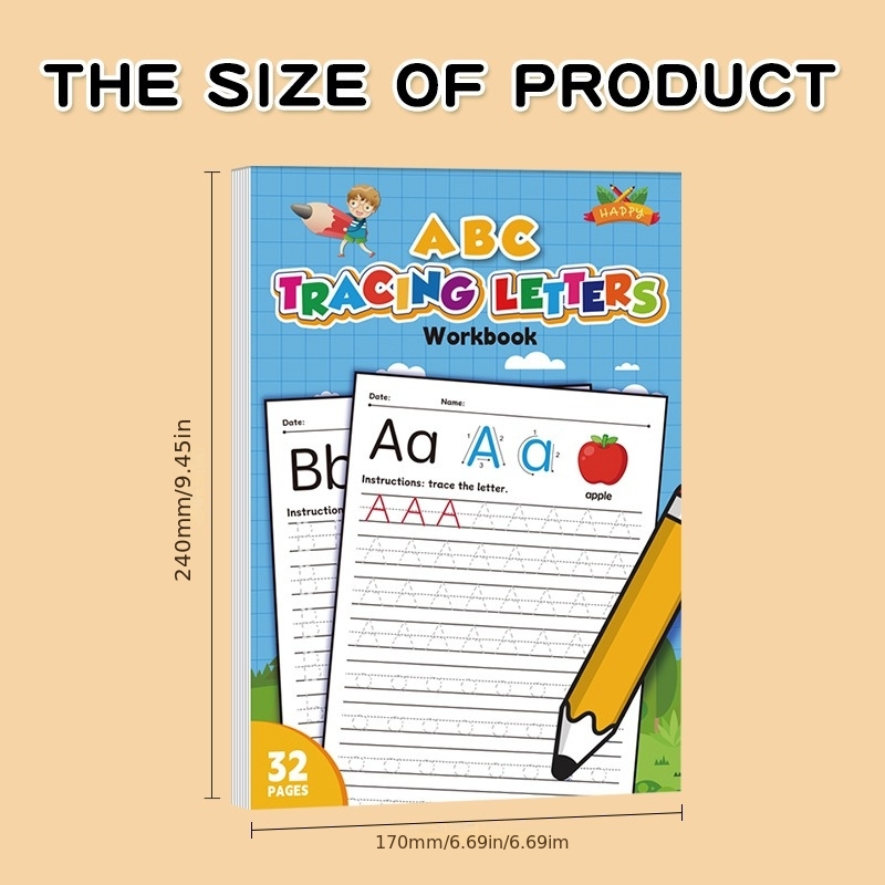Alphabet Practice Workbook A-Z - A Pattern-based Letter Writing Practice Book, Suitable for Toddlers and Preschoolers to Learn Writing