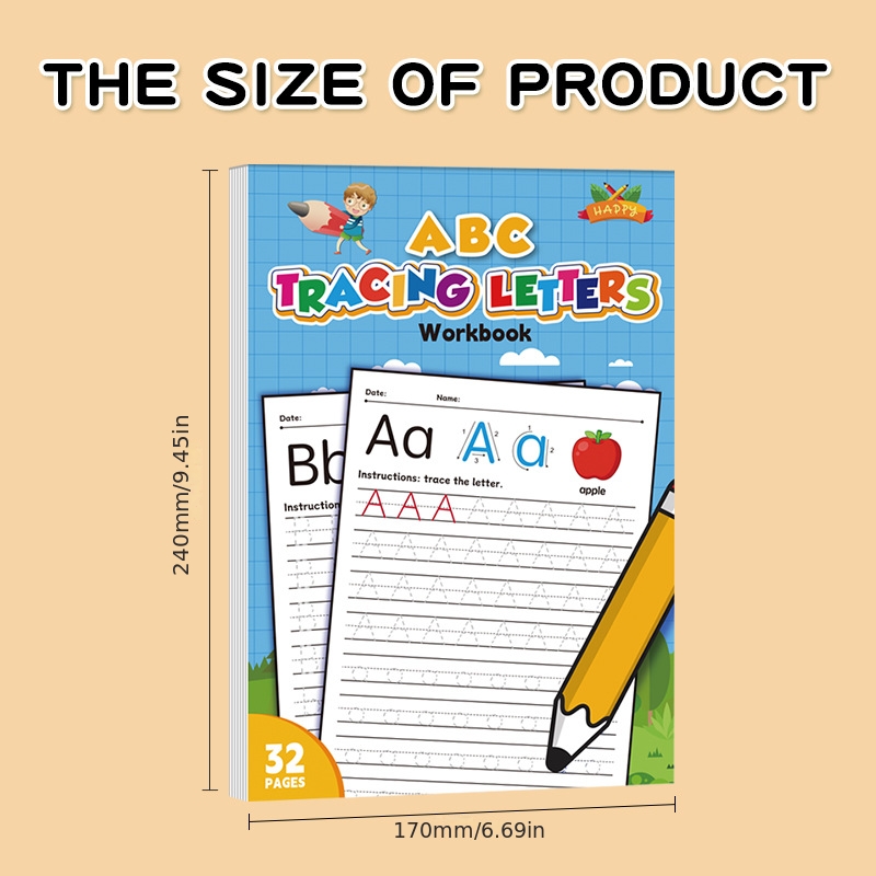 Alphabet Practice Workbook A-Z - A Pattern-based Letter Writing Practice Book, Suitable for Toddlers and Preschoolers to Learn Writing - Image 7