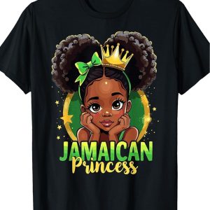 Jamaican Princess Jamaica T-Shirt - Retro Suitable for - Fit Crew Neck Short-Sleeve Tee with Jamaican, S-XXXL Sizes, Gift for, Casual Wear & Themed Events (Machine Washable)