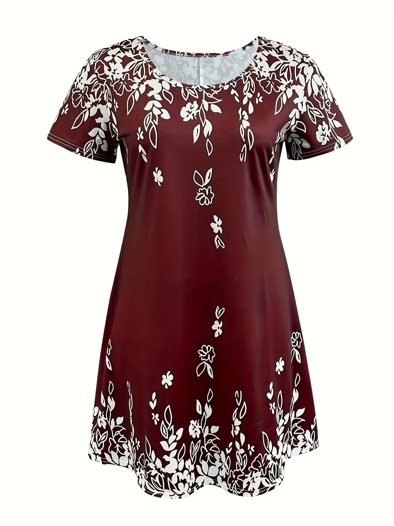 Casual Retro Style Short-Sleeved Tourist Spring And Summer Clothing Dress - Image 9