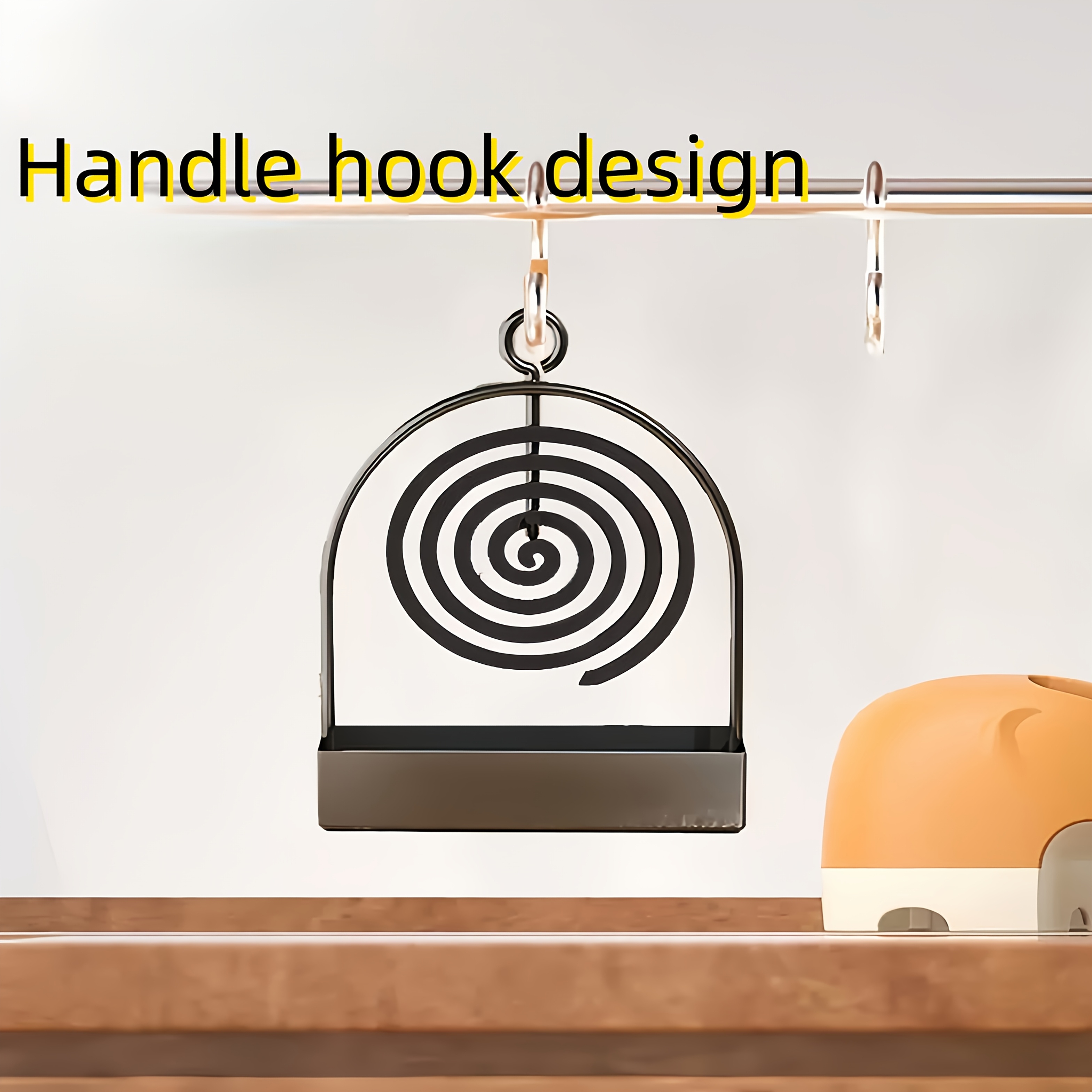 1 Mosquito Coil Holder - Sandalwood Holder Metal Material - Ideal for Decorating Living Room/Bedroom and Outdoor Camping - Suitable for Hanging Mosquito Coils or Sandalwood