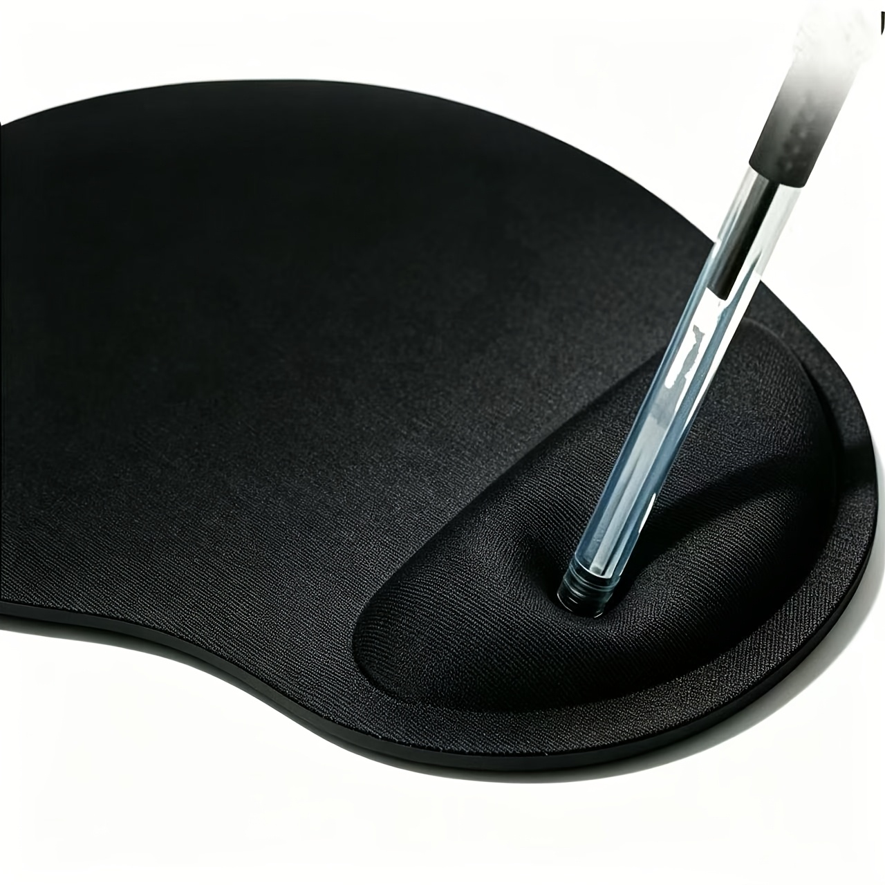 3pcs Set (1 Mouse Pad + 2 Keyboard Riser Stands), Wrist Support Mouse Pad for Office & Computer Use, Thin Sponge Wrist Rest, Anti-Slip, Wear-Resistant, Skin-Friendly Comfortable Mouse Wrist Cushion
