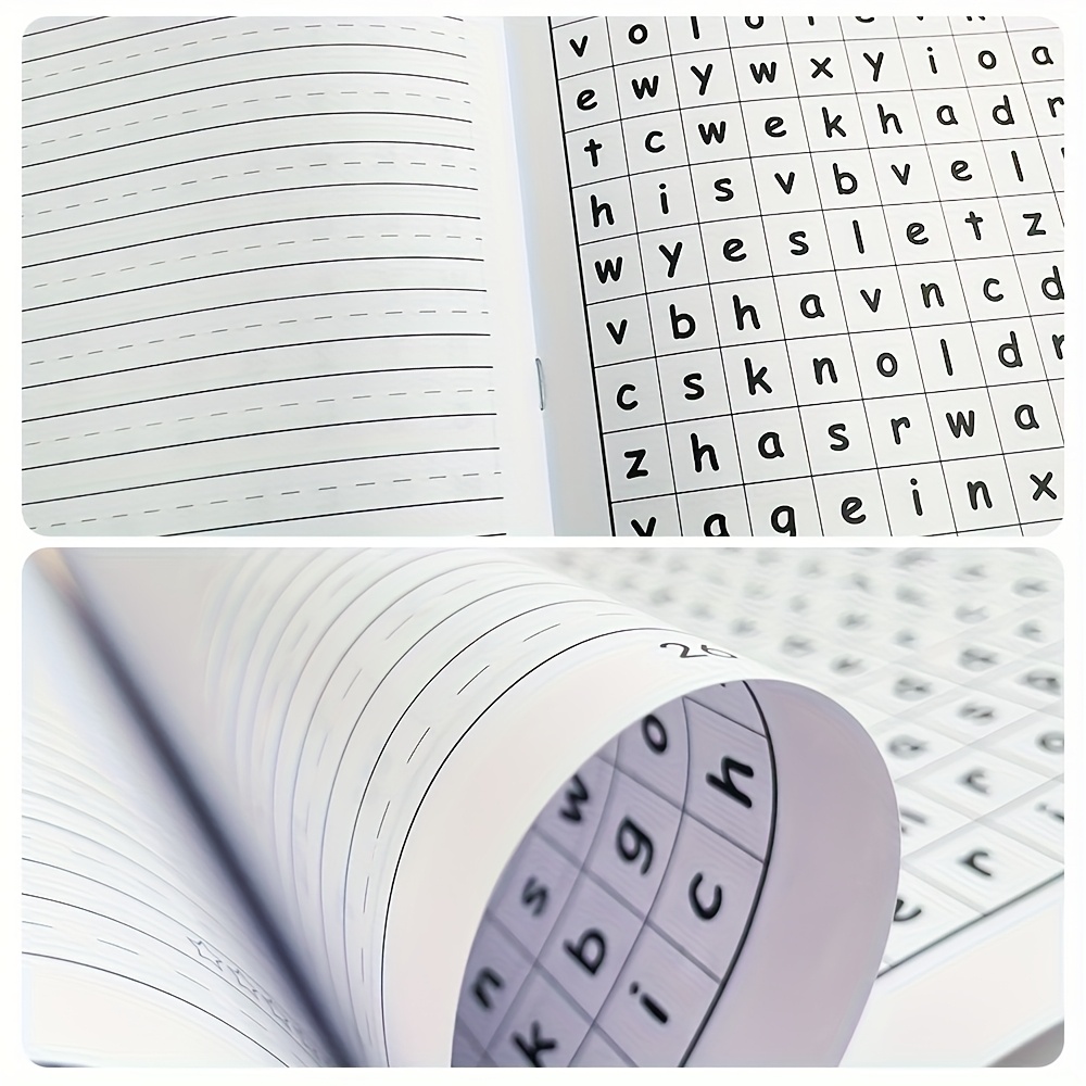 A 32-Page, Mixed-Color Paper Learning Book with 220 Common Words, Including Word Search Games, Suitable for Learning Activities, Home Education Supplies, And Christmas Gifts