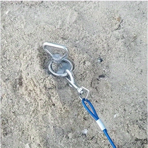 [Heavy Duty Dog Stake] Heavy Duty Quality Dog Stake - Dog Tie Out Stake, Dog Stake Allows Dogs Up To 200 Lbs, Dog Stakes For Outside Beach, Camping, Yard, 360° Swivel Dog Anchor | Use For Any Dog Tie Out Cable