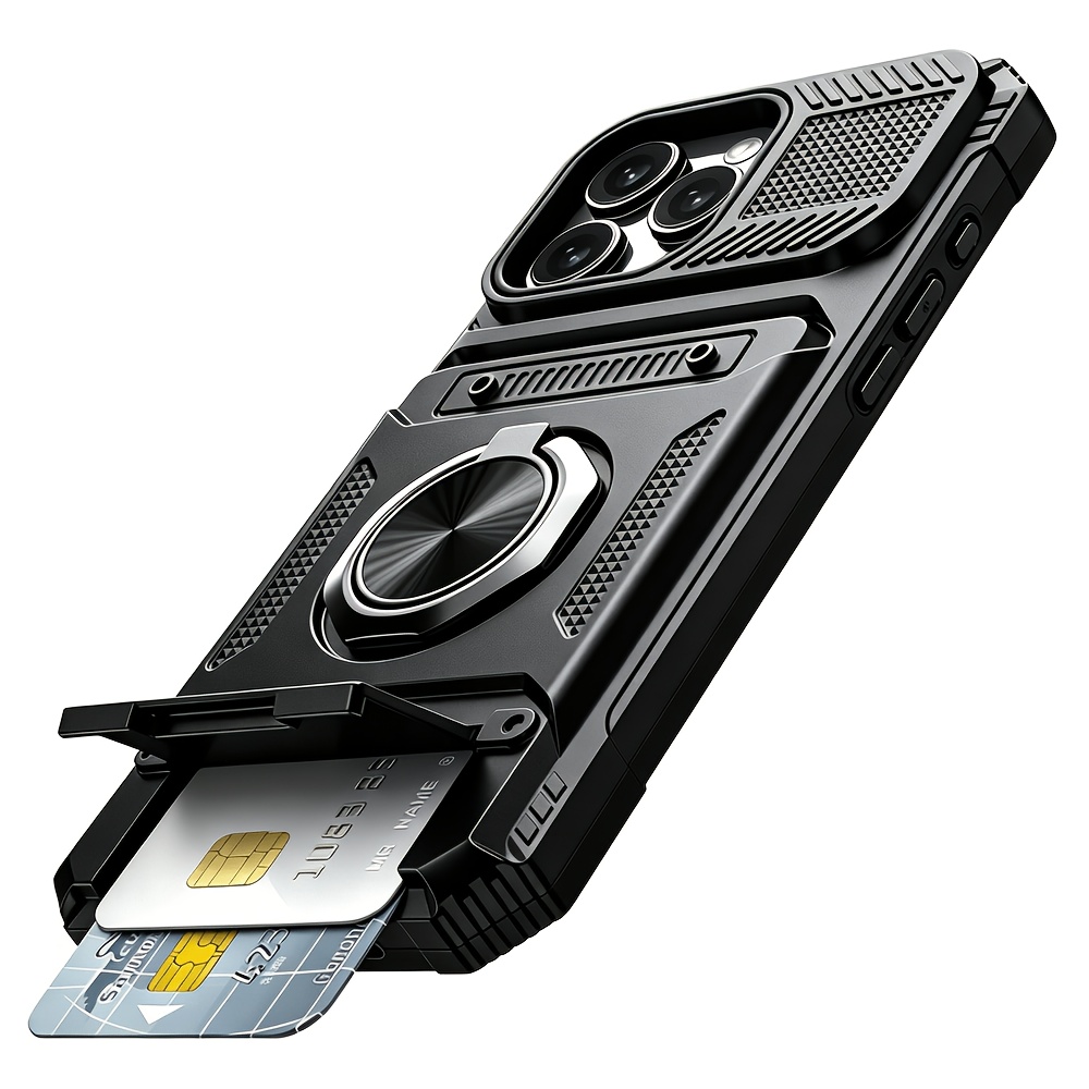 Phone Case: Heavy Antifall Hard Case with Stand and Card Slot for iPhone 18 Pro Max 17 Pro Max 16 Pro Max - Image 18