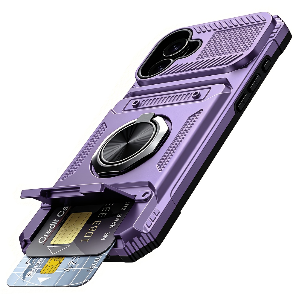 Phone Case: Heavy Antifall Hard Case with Stand and Card Slot for iPhone 18 Pro Max 17 Pro Max 16 Pro Max - Image 15
