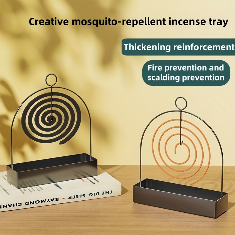 1 Mosquito Coil Holder - Sandalwood Holder Metal Material - Ideal for Decorating Living Room/Bedroom and Outdoor Camping - Suitable for Hanging Mosquito Coils or Sandalwood - Image 10