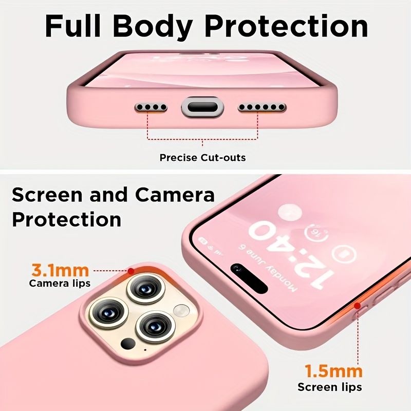 Phone Case - Easy Premium Matte Anti-Fingerprint Phone Case Anti-Yellowing Anti-Scratch Wear-Resistant for Iphone 17 16 15 14 13 12 11 Pro Max Plus Fresh Color-Block Atmosphere Goodies