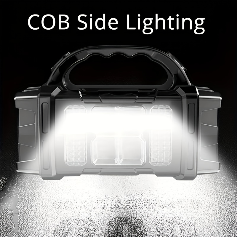 B B BRIGHT Multifunctional Solar Portable Lamp, LED with COB Emergency Light, USB Charging, Protection, Front And Rear Dual Light Source Illumination, Can Charge Mobile Phones, White And Yellow Light Flashlight, Suitable for Camping, Hiking, Repair