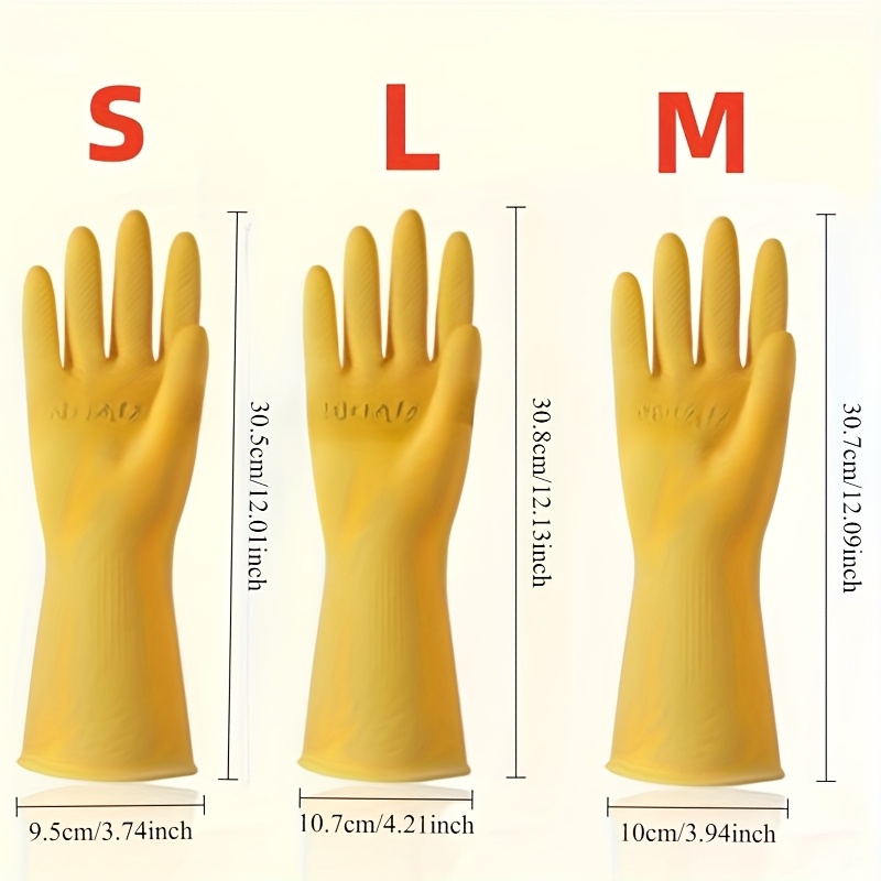 8 Yellow Dishwashing Gloves Comfortable And Durable, Very Suitable for Kitchen, Bathroom And Outdoor Cleaning, Very Suitable for Efficient Dishwashing And Surface Cleaning, Dishwashing Gloves | Yellow