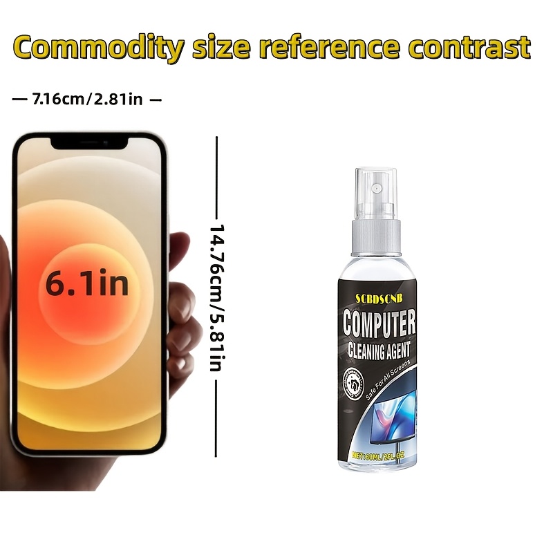 2.03oz Computer Cleaner - Cleans Computer Screens, Restores Gloss, and Gives Them a Fresh Look. Suitable for Cleaning Computer Screens, Keyboards, Phones, TVs, and Car Screens - Image 5